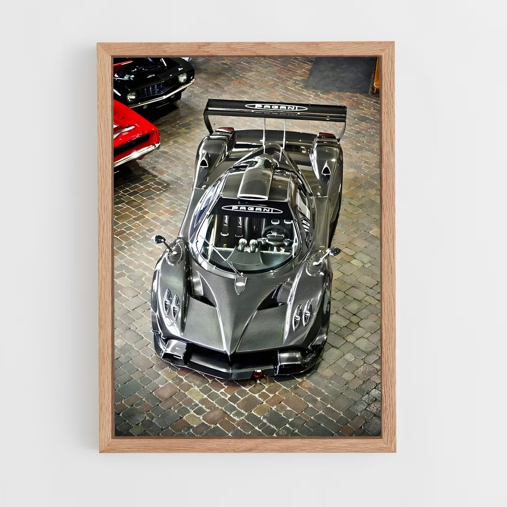 Poster Zonda Argent – affiche Pagani (vue 4)