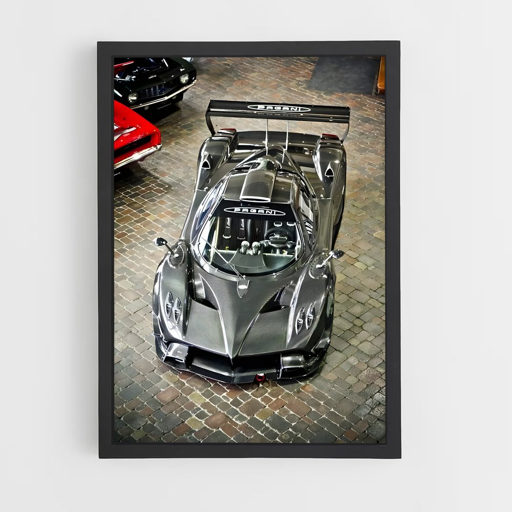 Poster Zonda Argent – affiche Pagani (vue 2)