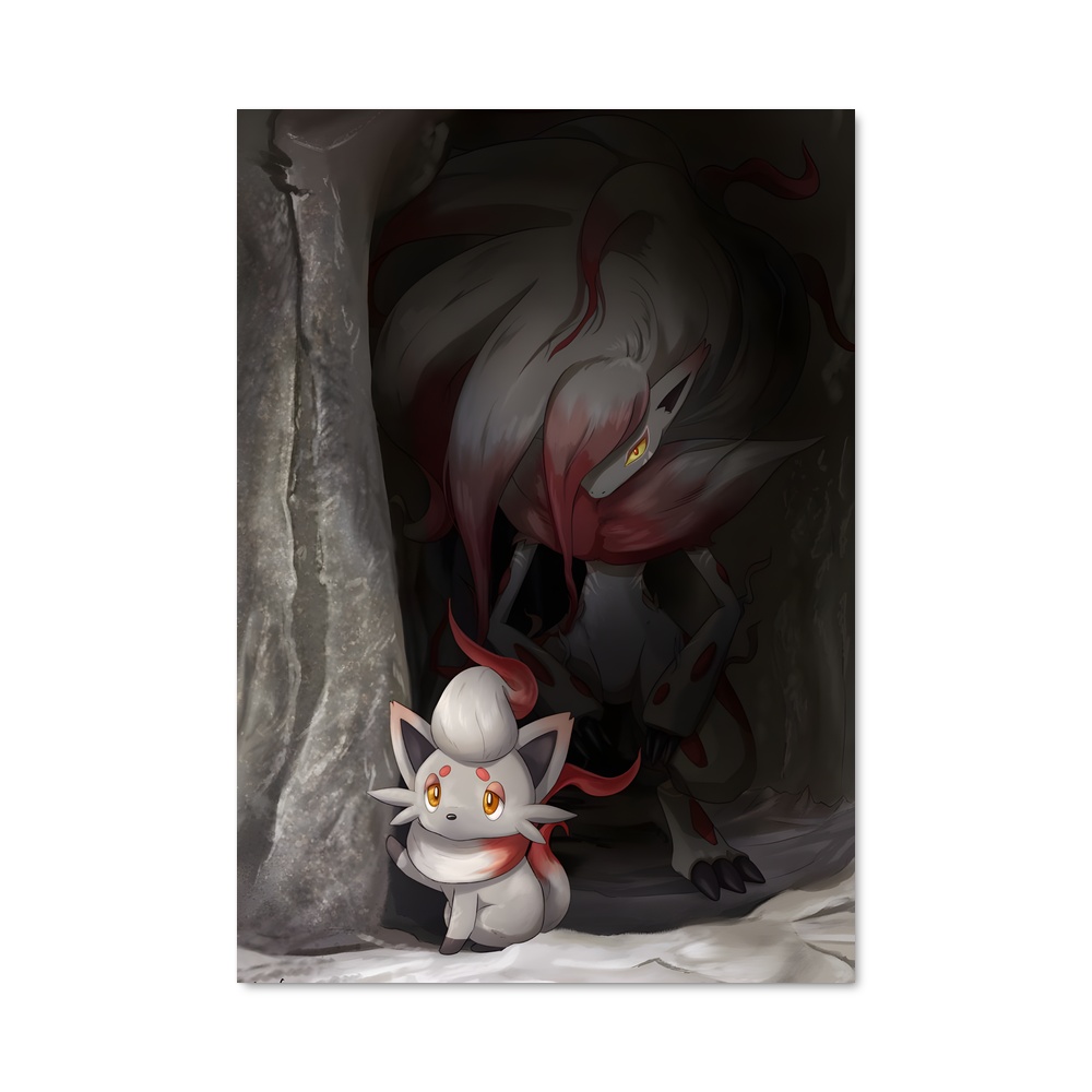 Poster Zoroark : L'Esprit de la Caverne – affiche Pokemon