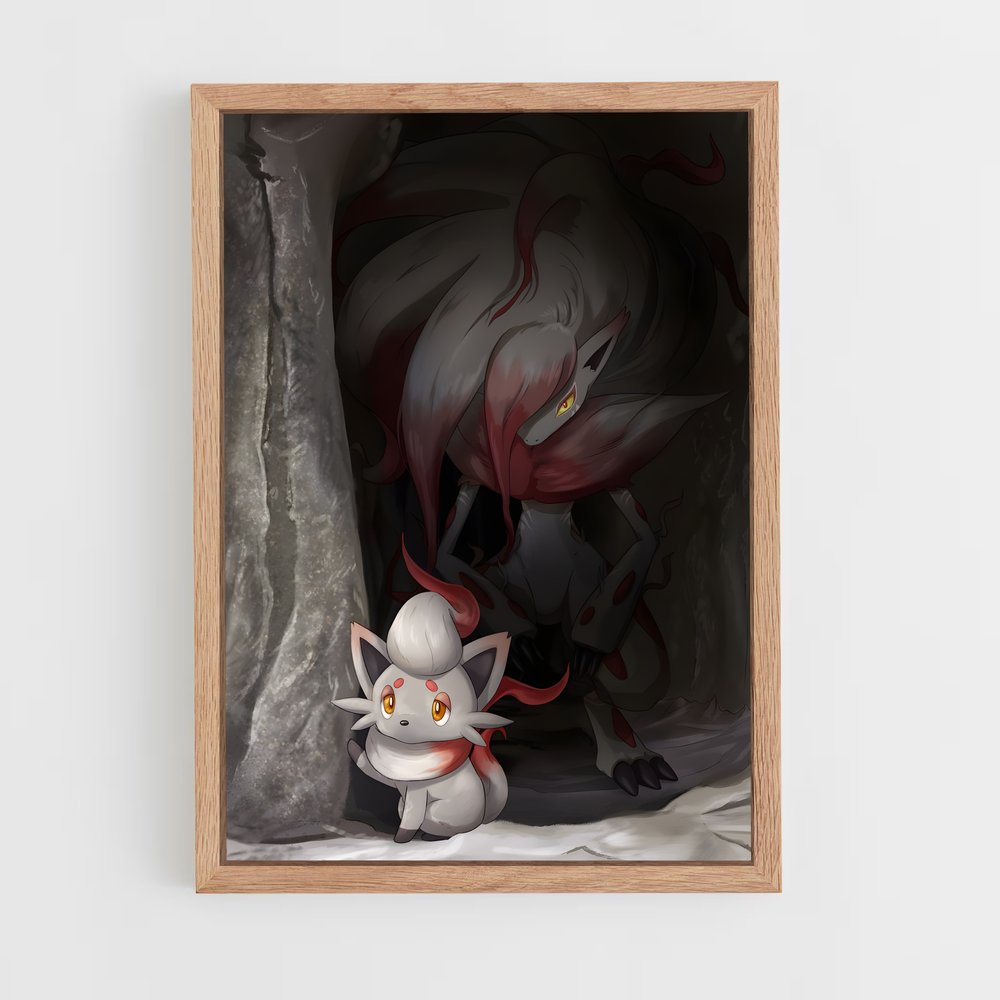 Poster Zoroark : L'Esprit de la Caverne – affiche Pokemon (vue 4)