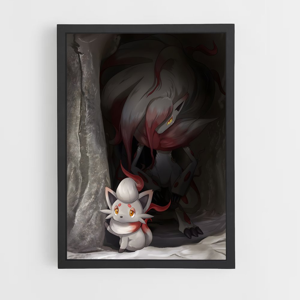 Poster Zoroark : L'Esprit de la Caverne – affiche Pokemon (vue 2)