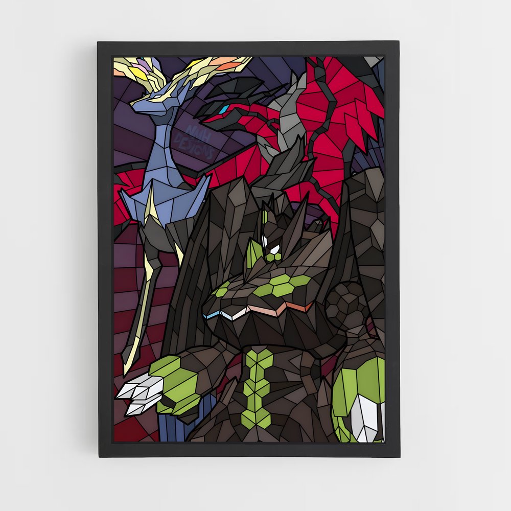 Poster Zygarde : Éveil des Couleurs – affiche Pokemon (vue 2)