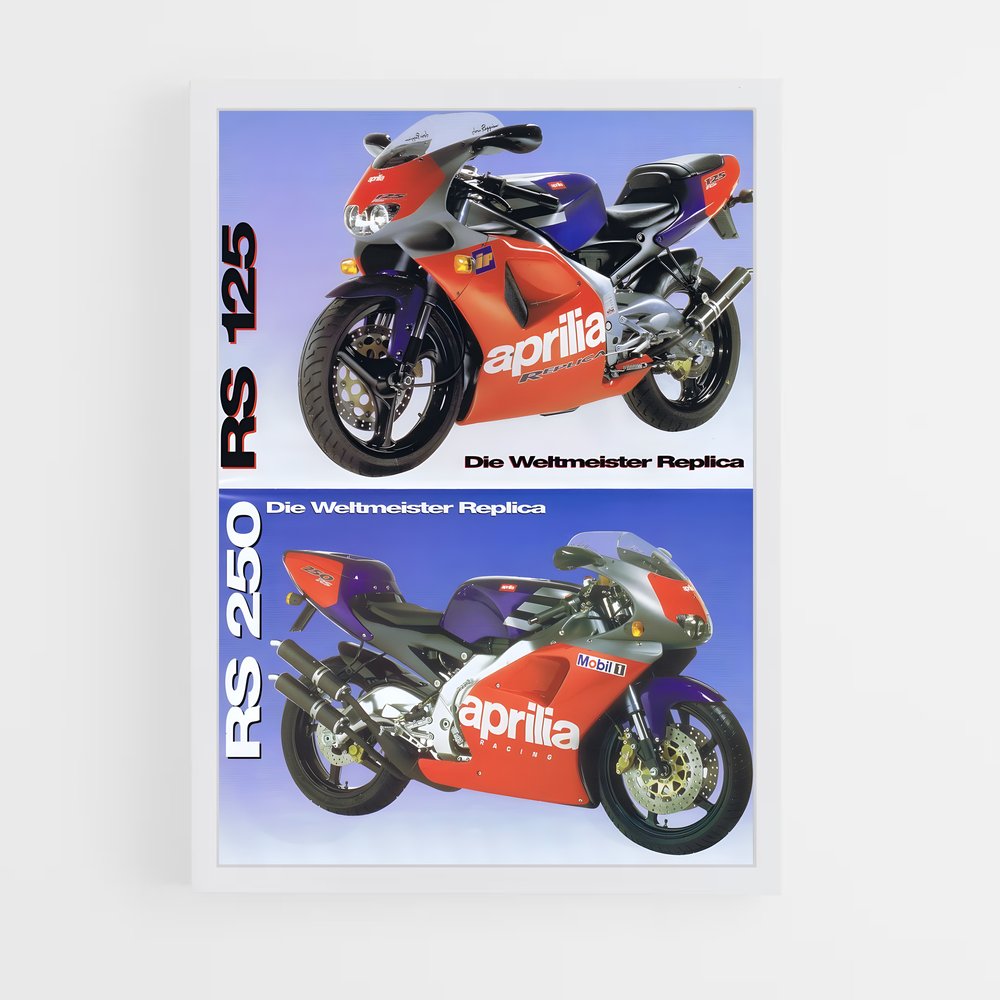 Poster Aprilia RS125 (vue 3)