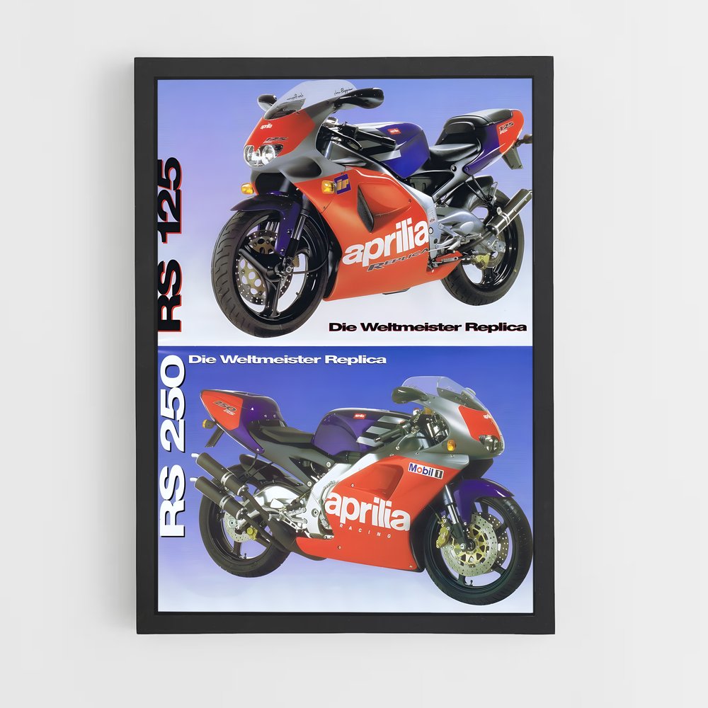 Poster Aprilia RS125 (vue 2)