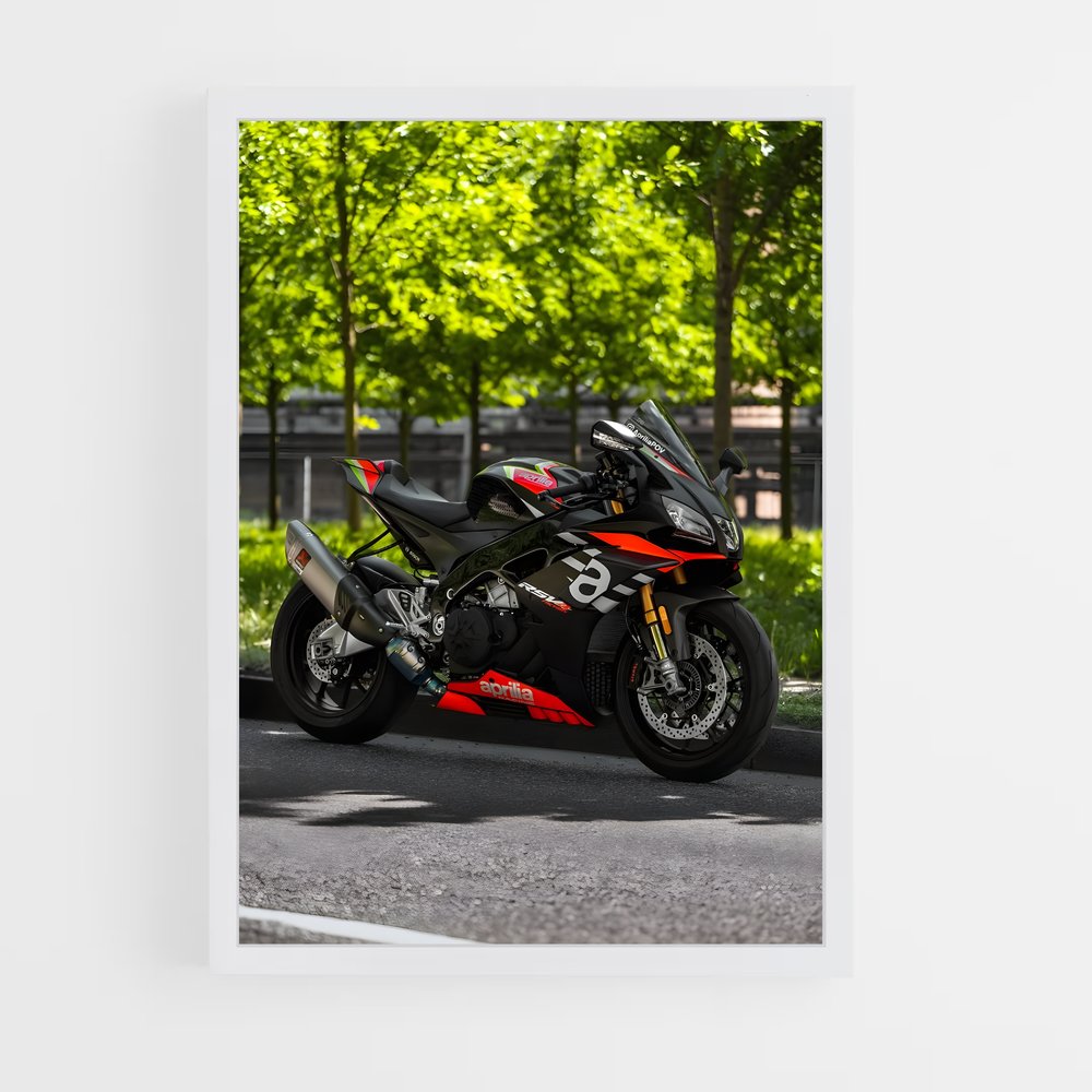 Poster RSV4 Noir – affiche Aprilia (vue 3)