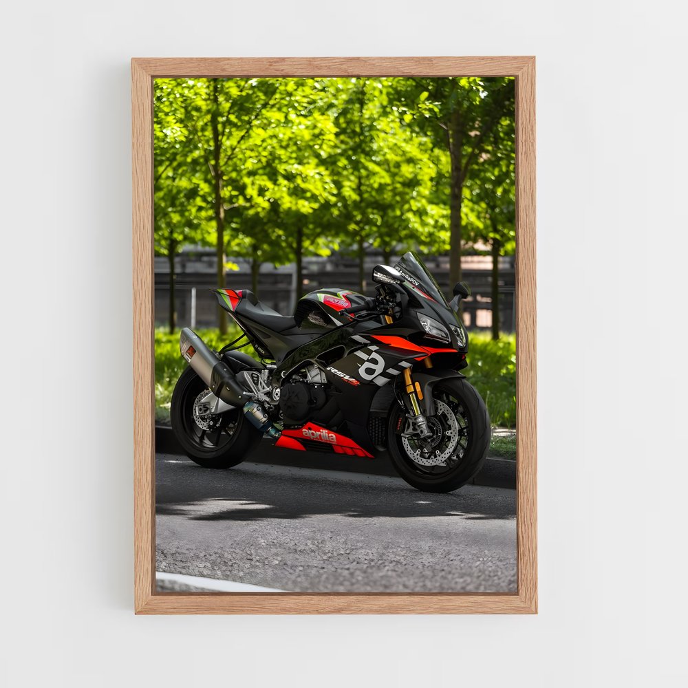 Poster RSV4 Noir – affiche Aprilia (vue 4)