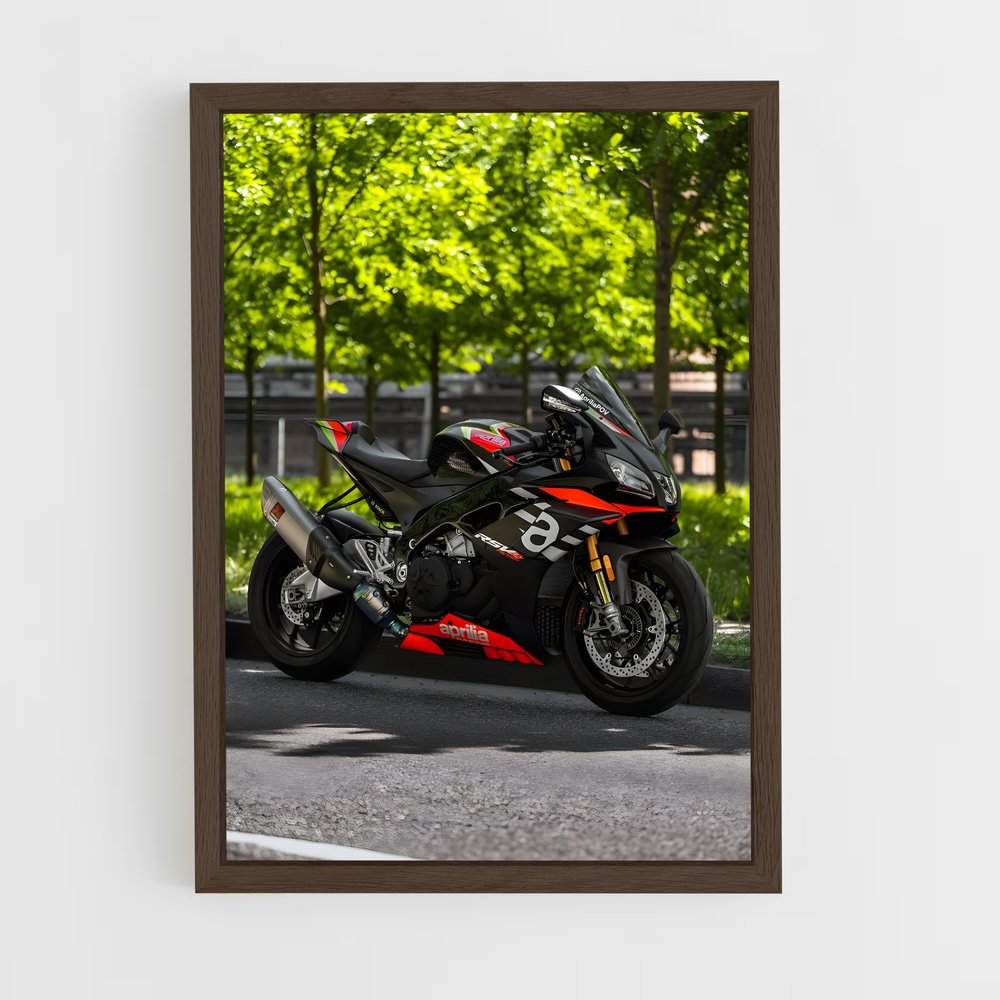 Poster RSV4 Noir – affiche Aprilia (vue 5)