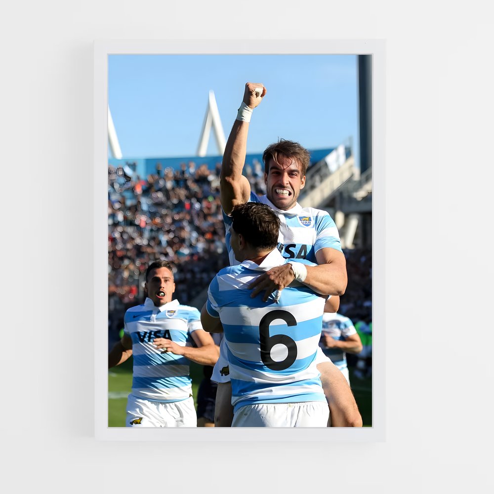 Poster Argentine Victoire – affiche Rugby (vue 3)