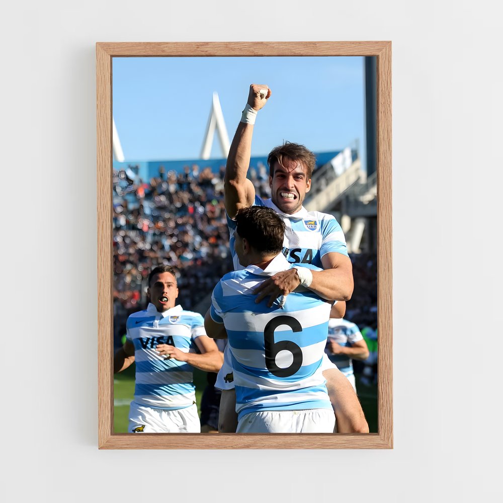 Poster Argentine Victoire – affiche Rugby (vue 4)