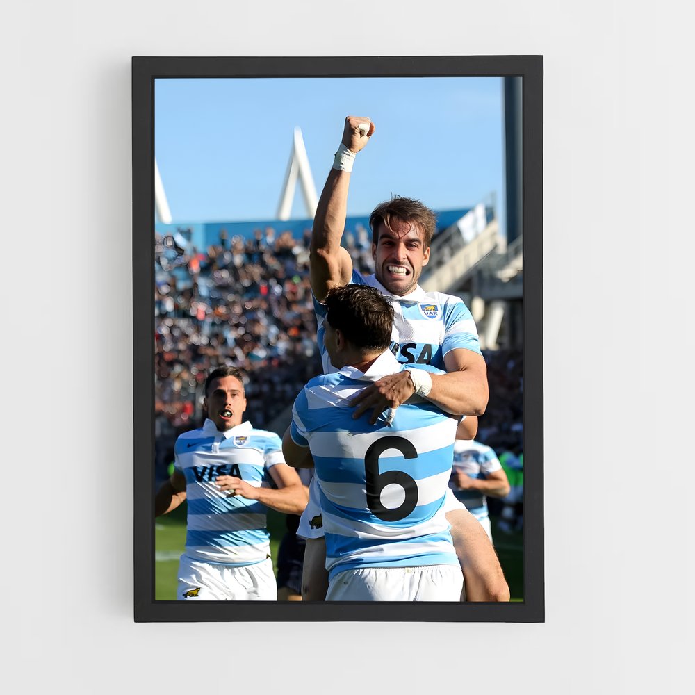 Poster Argentine Victoire – affiche Rugby (vue 2)