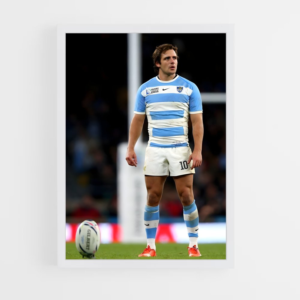 Poster Juan Martin Hernendez – affiche Rugby (vue 3)