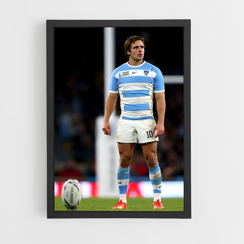 Poster Juan Martin Hernendez – affiche Rugby (vue 2)