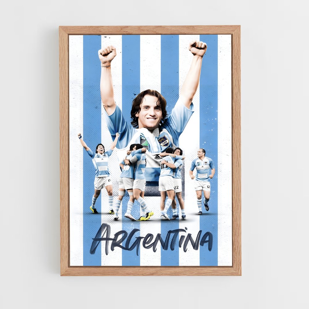 Poster Argentina – affiche Rugby (vue 4)