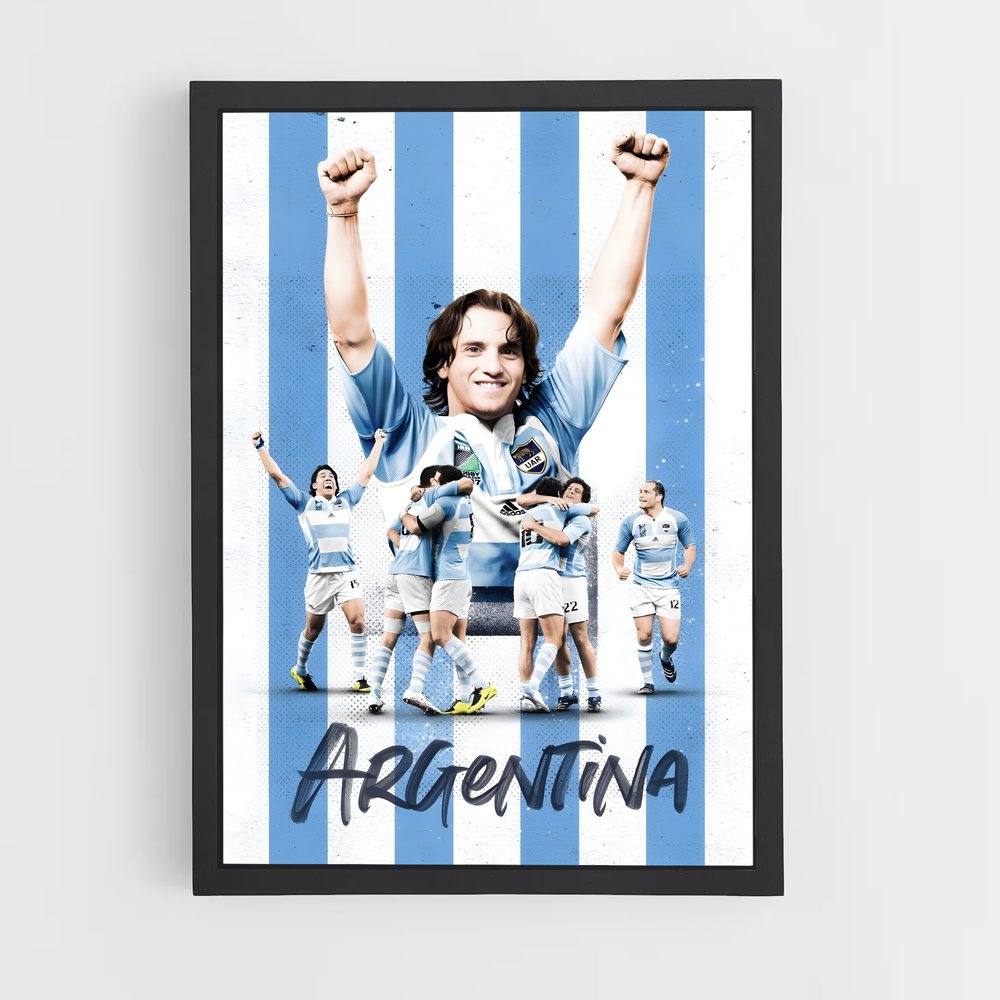 Poster Argentina – affiche Rugby (vue 2)