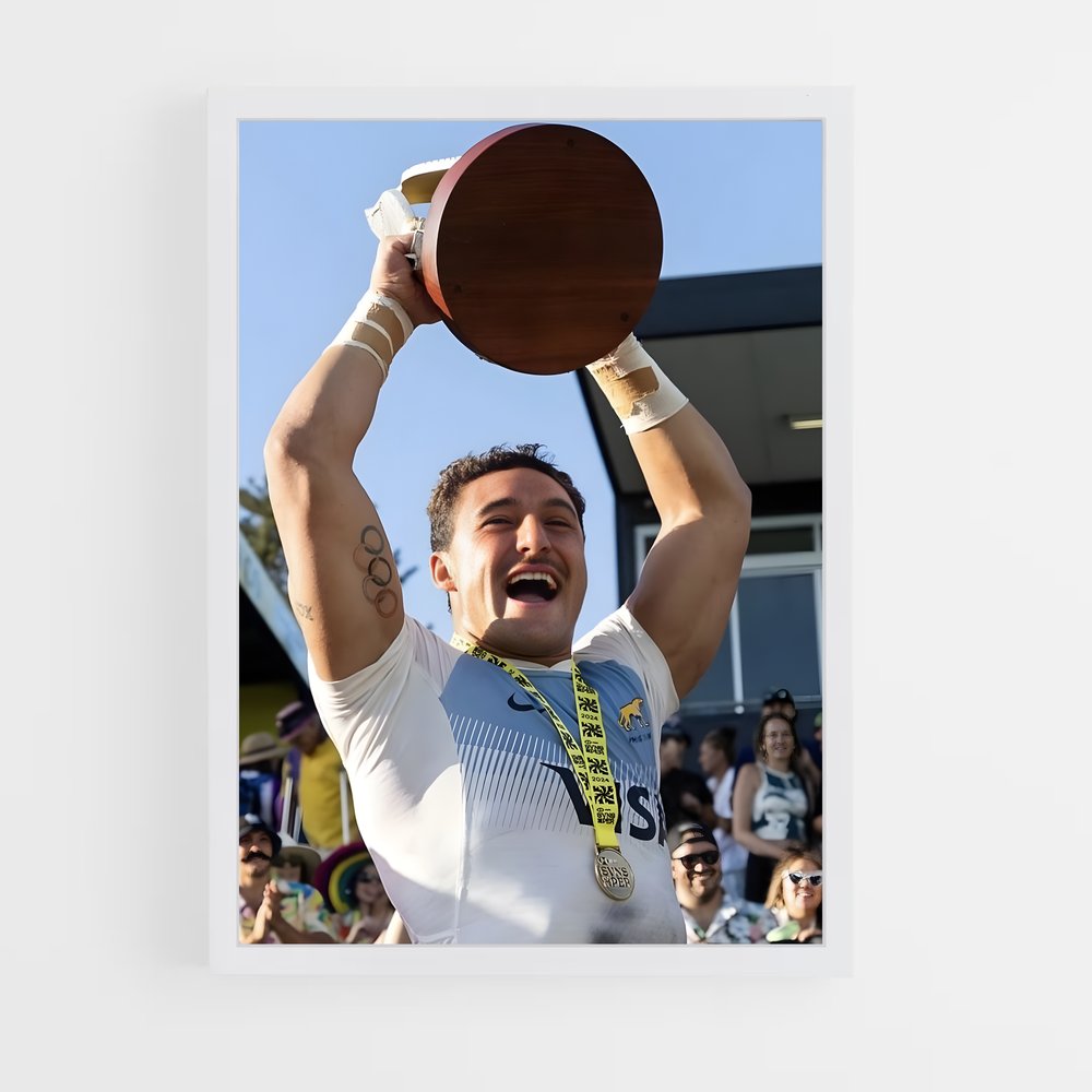 Poster Argentine Trophée – affiche Rugby (vue 3)