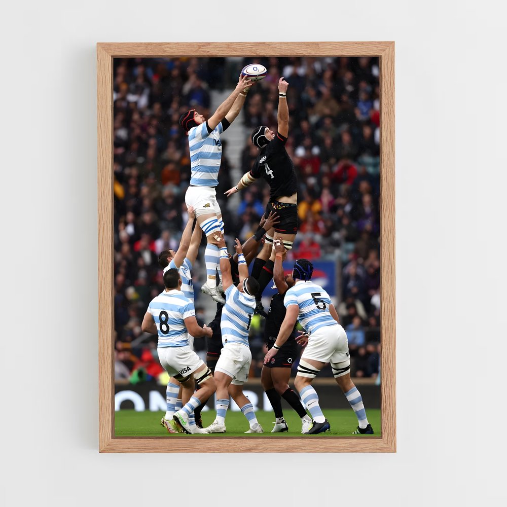 Poster Argentine Touche – affiche Rugby (vue 4)