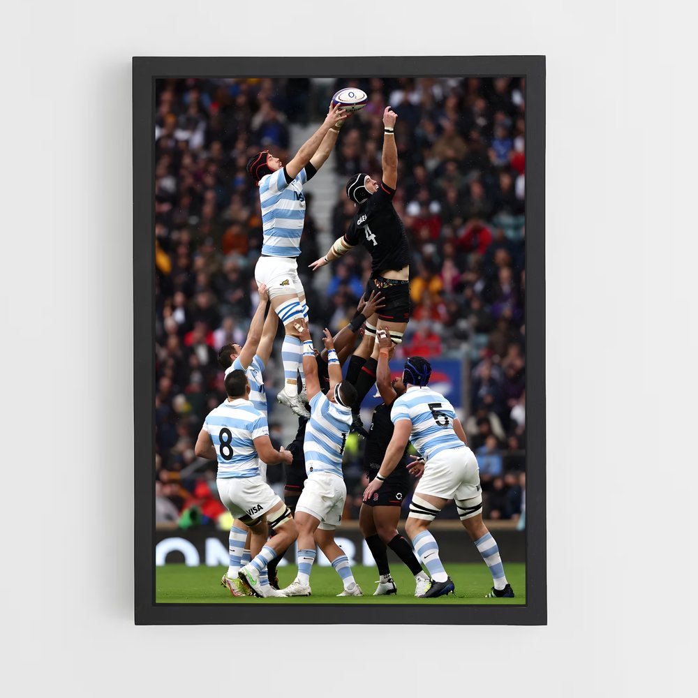 Poster Argentine Touche – affiche Rugby (vue 2)