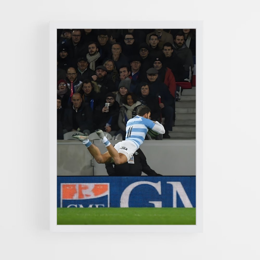 Poster Argentine Essai – affiche Rugby (vue 3)