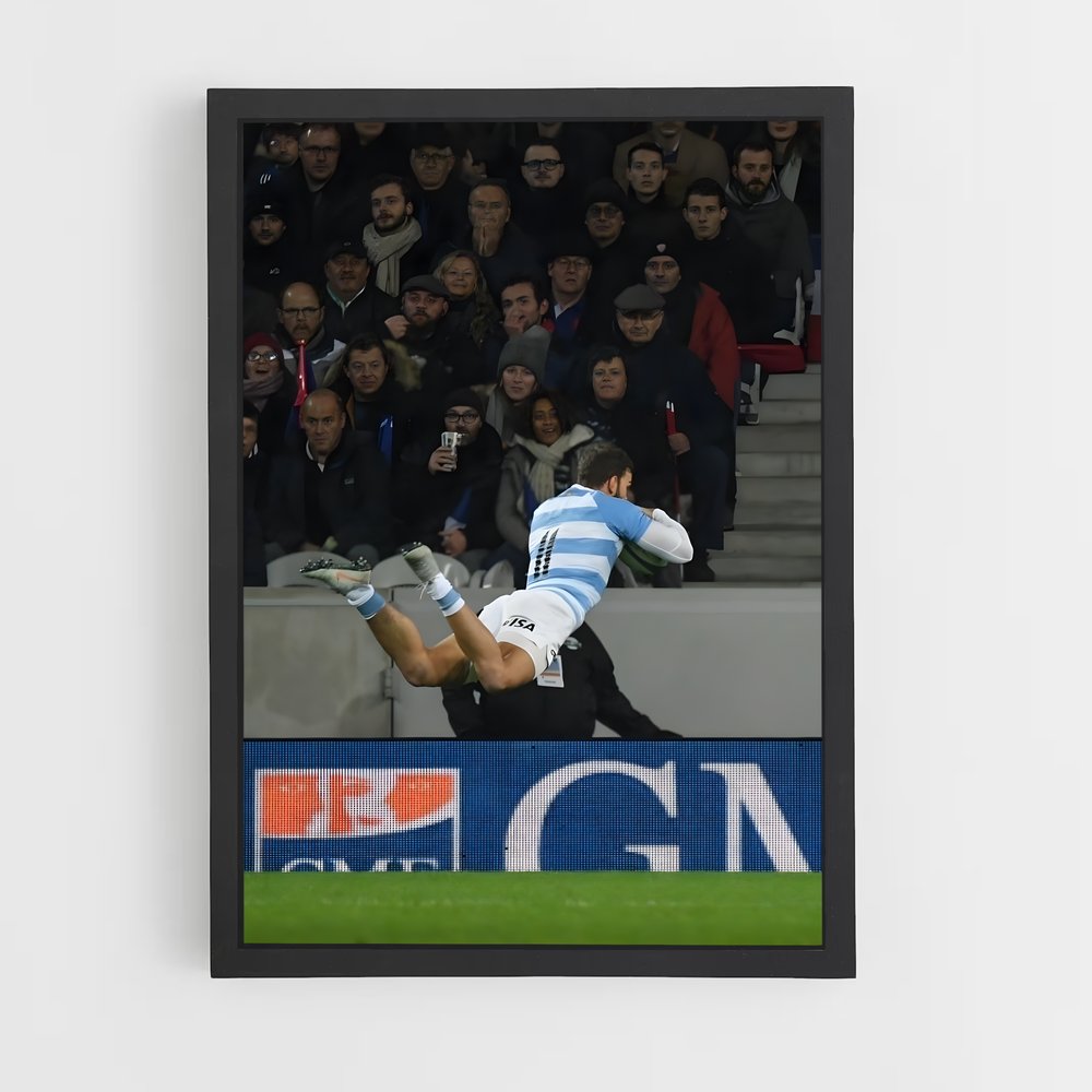 Poster Argentine Essai – affiche Rugby (vue 2)