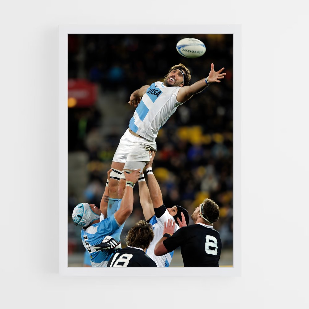 Poster Ballon Argentine – affiche Rugby (vue 3)