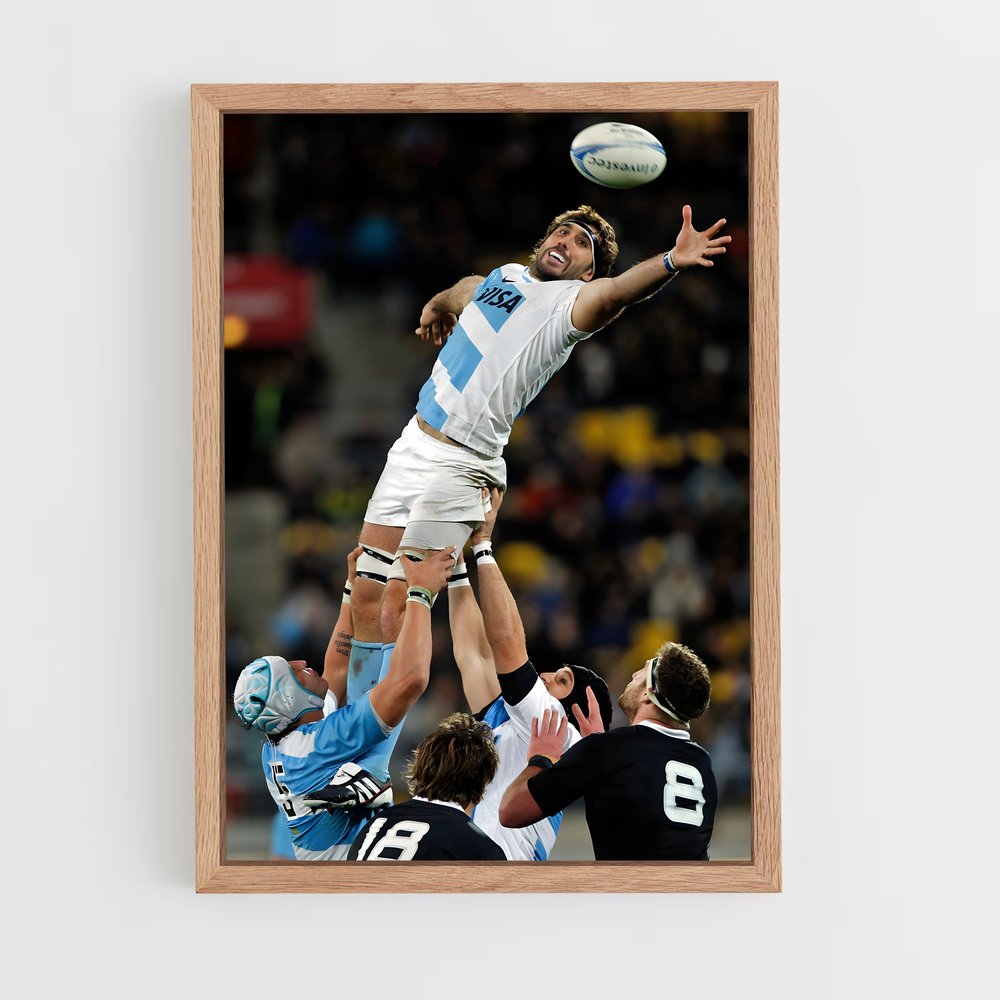 Poster Ballon Argentine – affiche Rugby (vue 4)