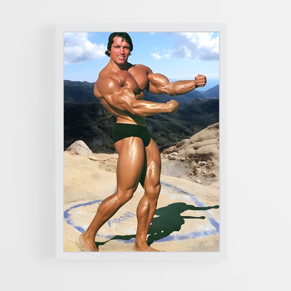 Poster Arnold Schwarzenegger – affiche Musculation (vue 3)
