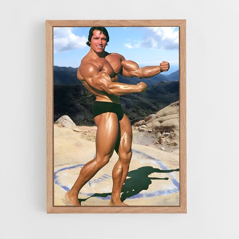 Poster Arnold Schwarzenegger – affiche Musculation (vue 4)