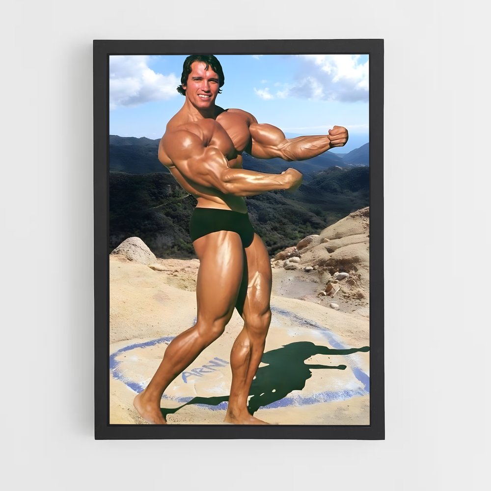 Poster Arnold Schwarzenegger – affiche Musculation (vue 2)