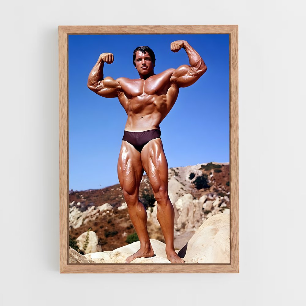 Poster Arnold double biceps – affiche Musculation (vue 4)