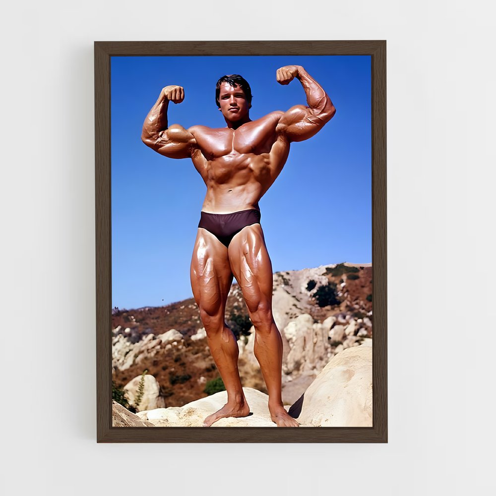 Poster Arnold double biceps – affiche Musculation (vue 5)