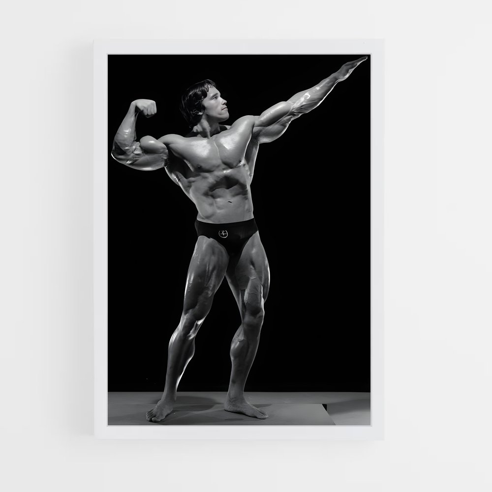 Poster Schwarzy victoire – affiche Musculation (vue 3)