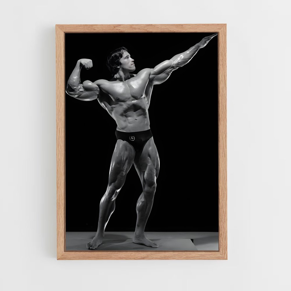 Poster Schwarzy victoire – affiche Musculation (vue 4)