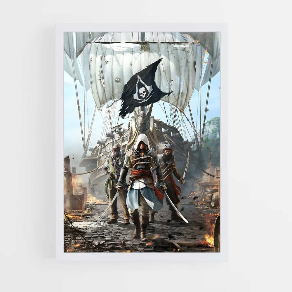 Poster Assassin's Creed Black Flag (vue 3)