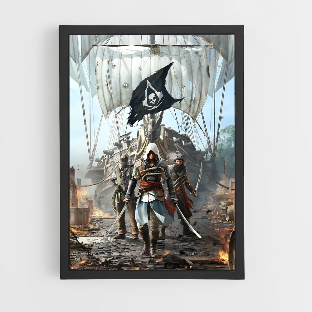 Poster Assassin's Creed Black Flag (vue 2)