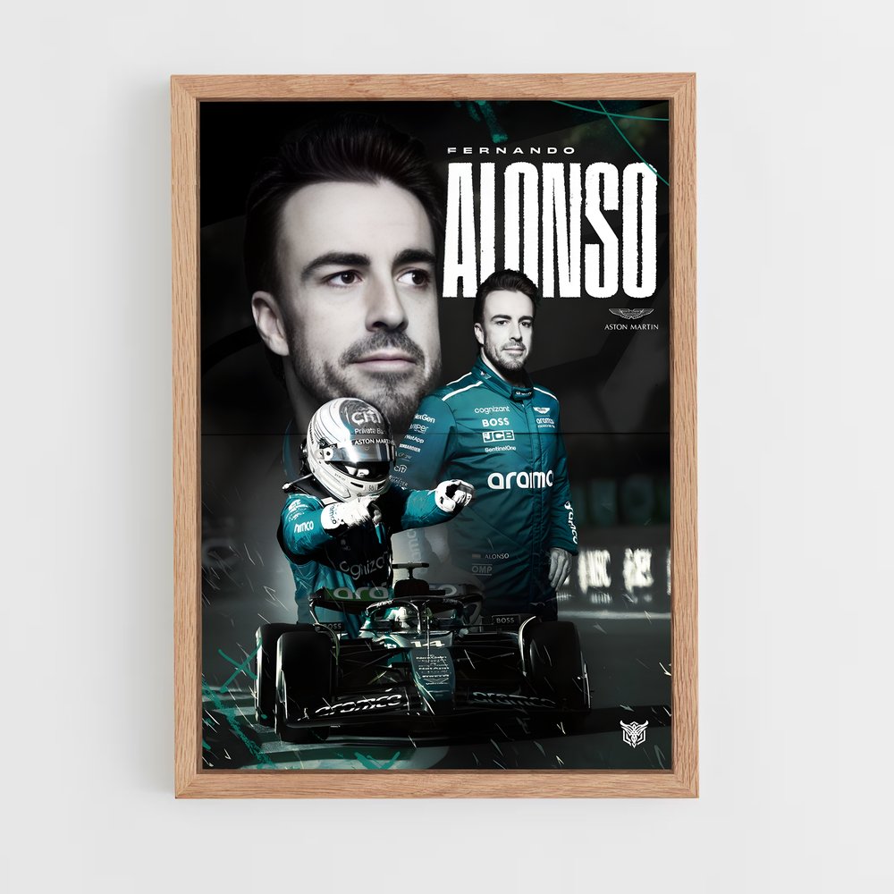 Poster Aston Martin Alonso (vue 4)