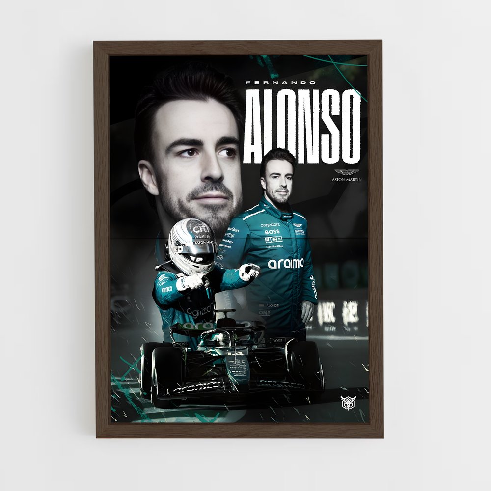 Poster Aston Martin Alonso (vue 5)