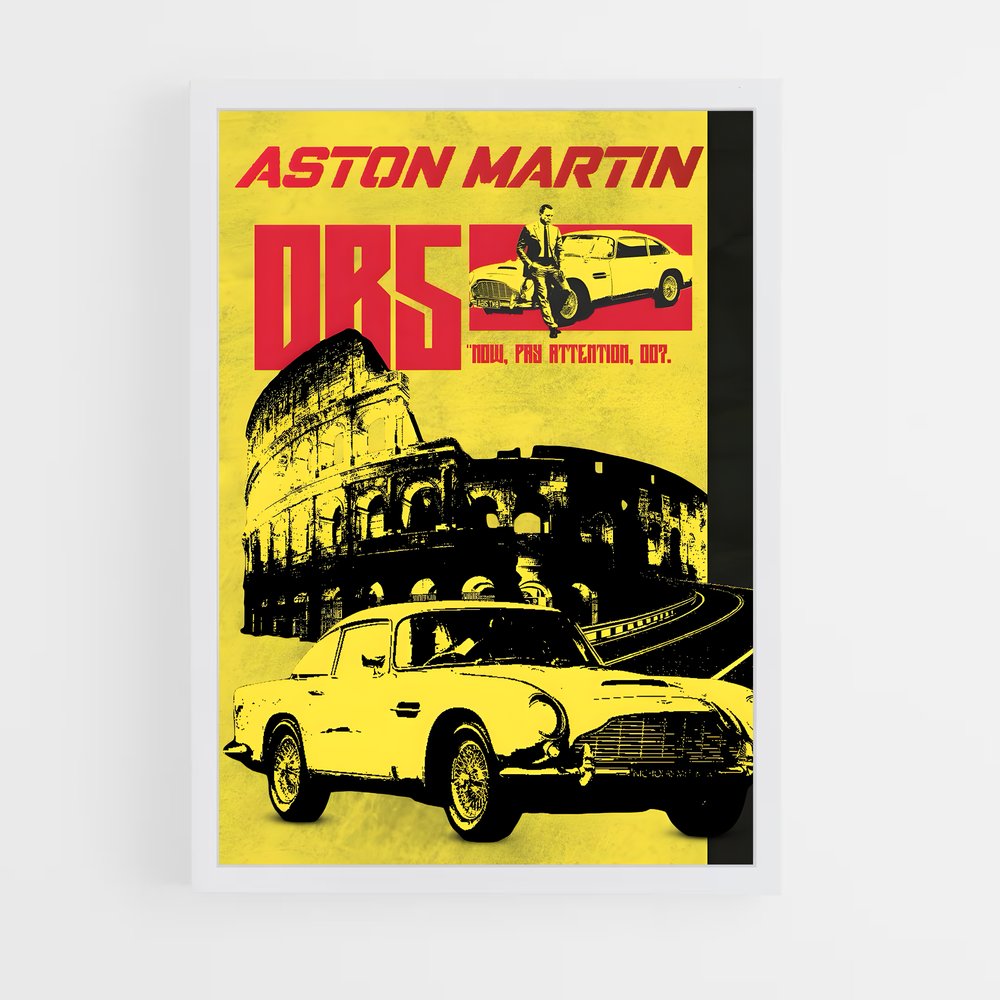 Poster Aston Martin 007 (vue 3)