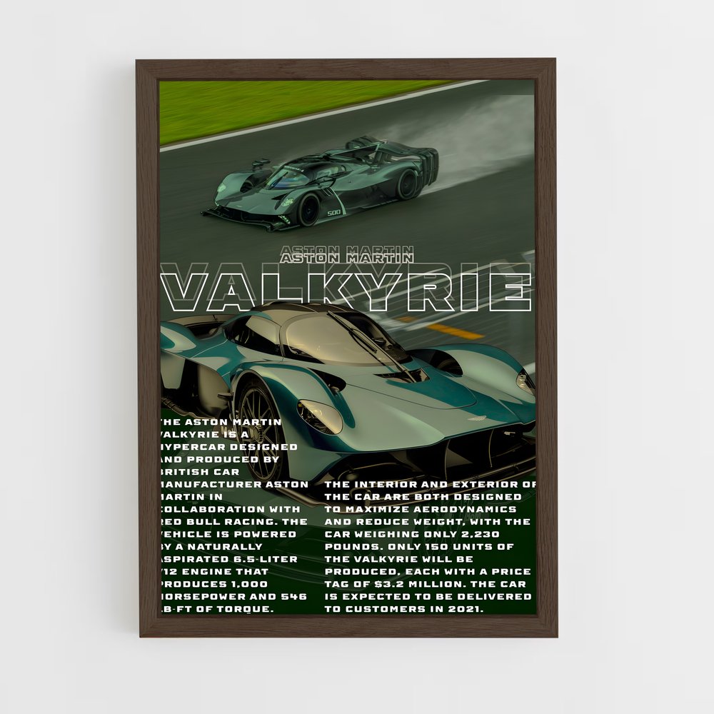 Poster Aston Martin Valkyrie (vue 5)