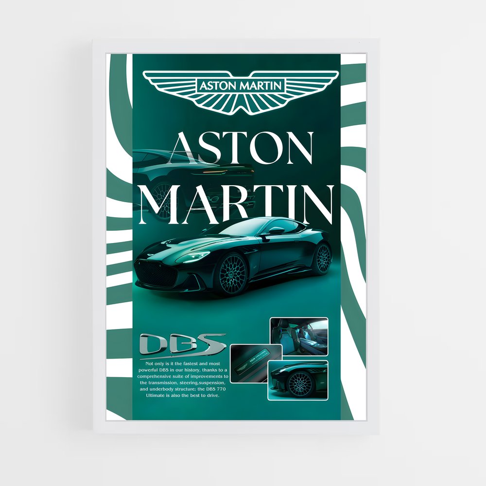 Poster Aston Martin DBS (vue 3)