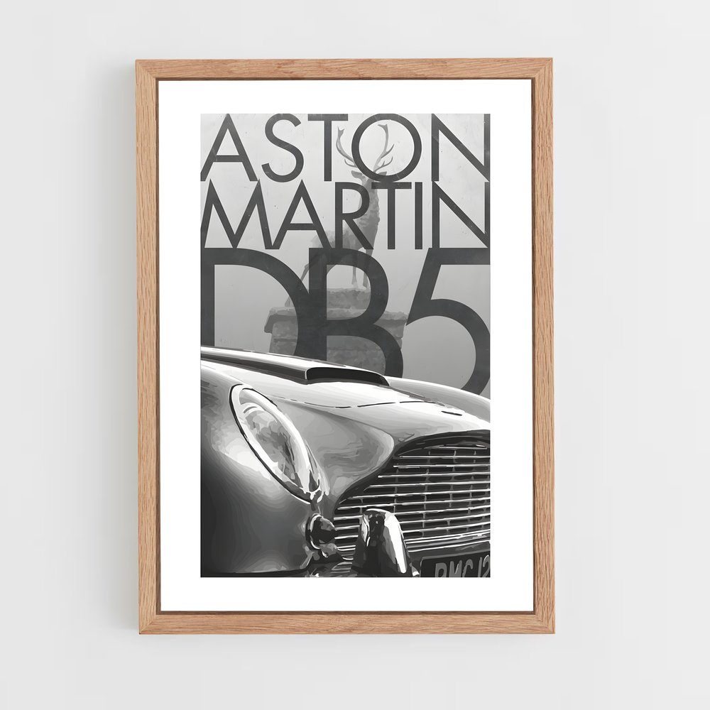 Poster Aston Martin DB5 (vue 4)