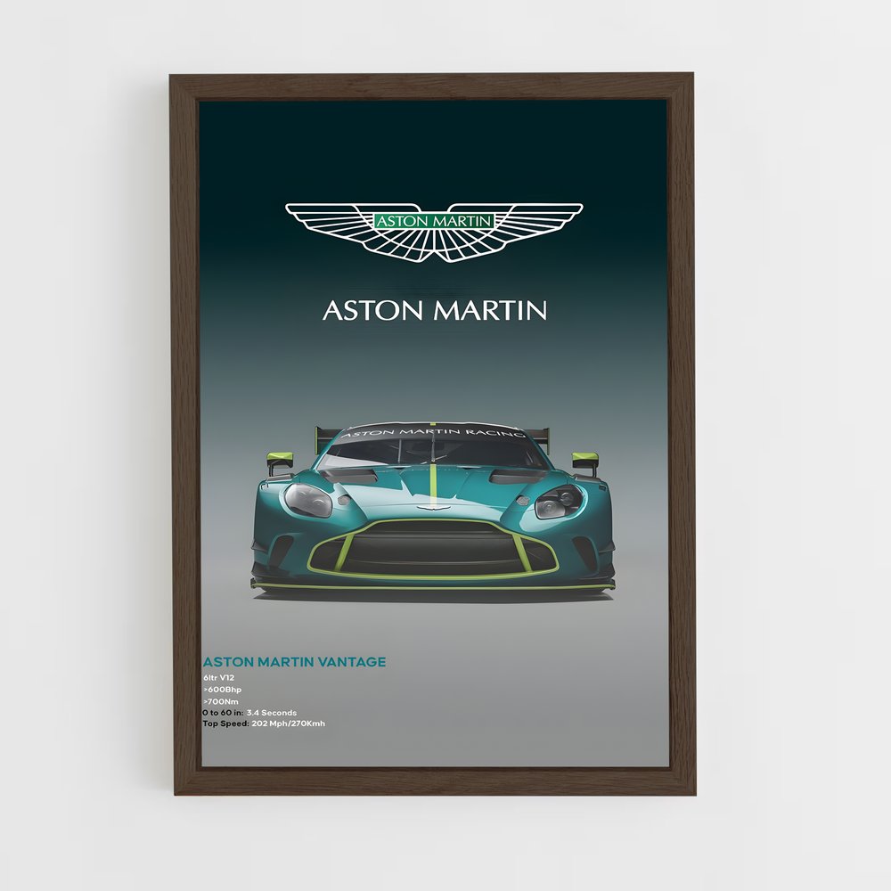 Poster Aston Martin Vantage (vue 5)