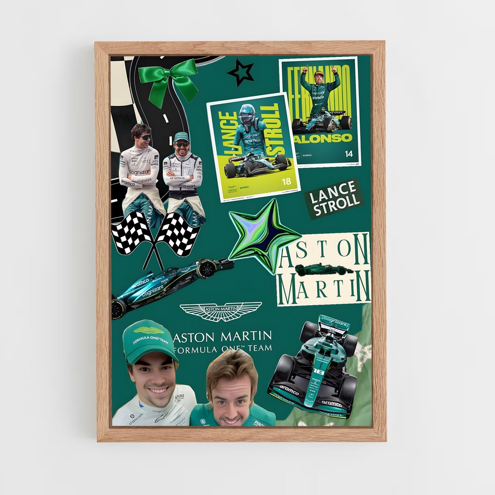 Poster Aston Martin Formule 1 (vue 4)