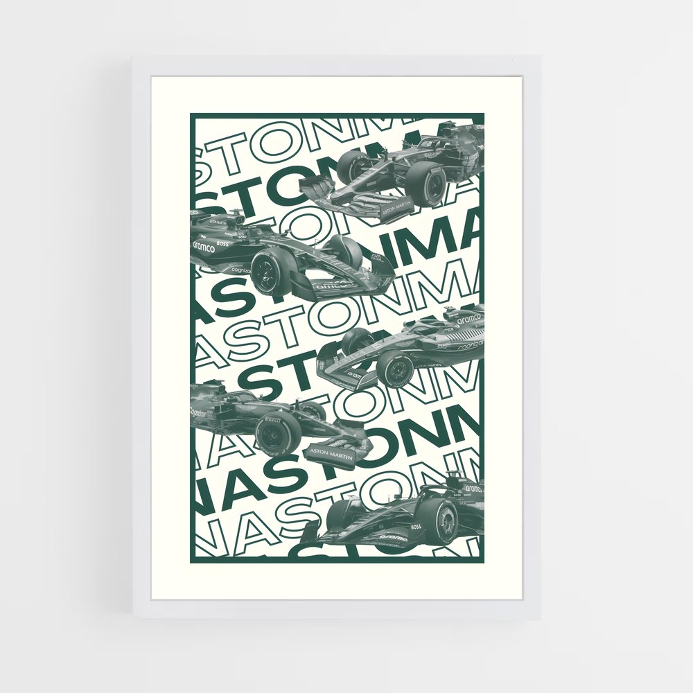 Affiche Formule 1 Aston Martin (vue 3)