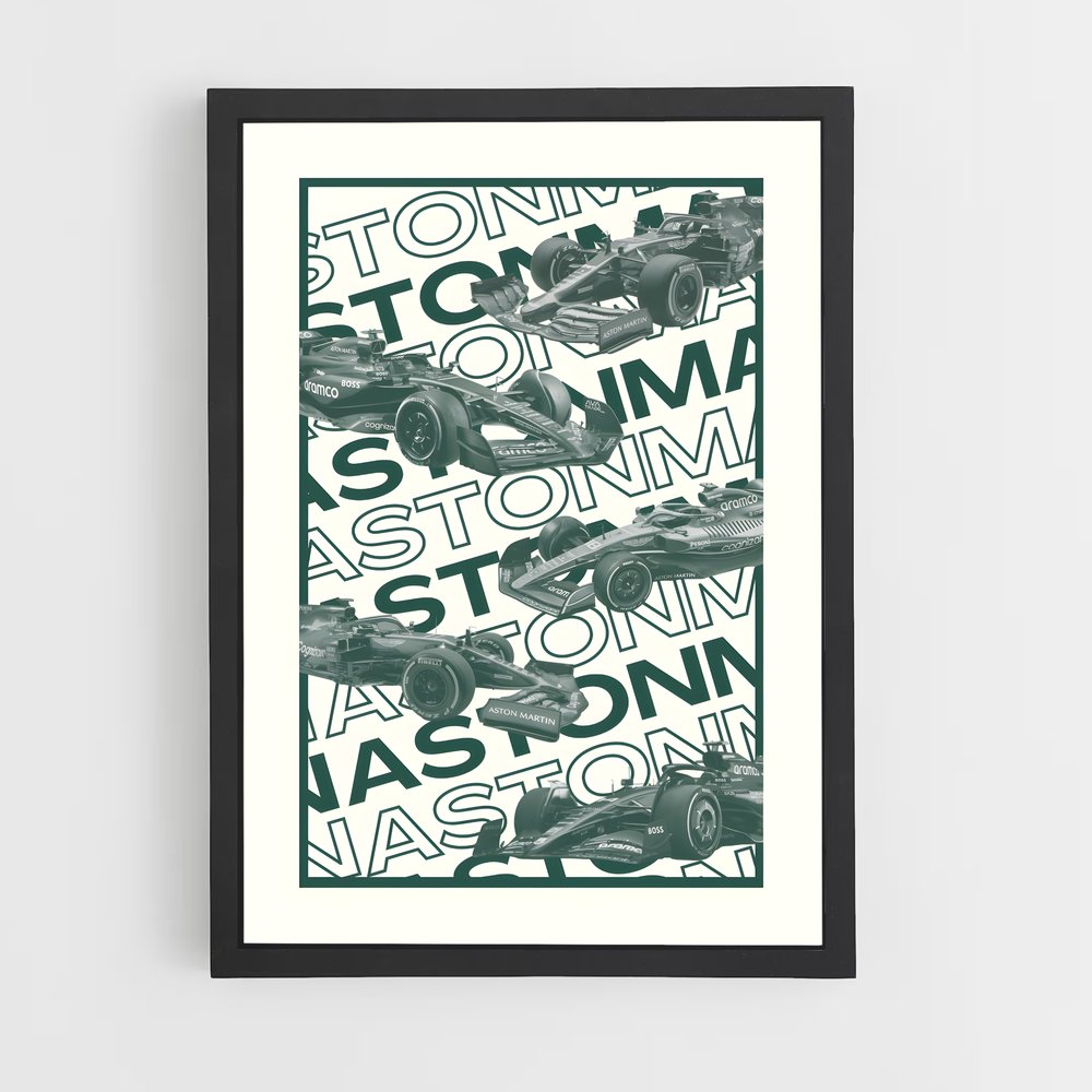 Affiche Formule 1 Aston Martin (vue 2)