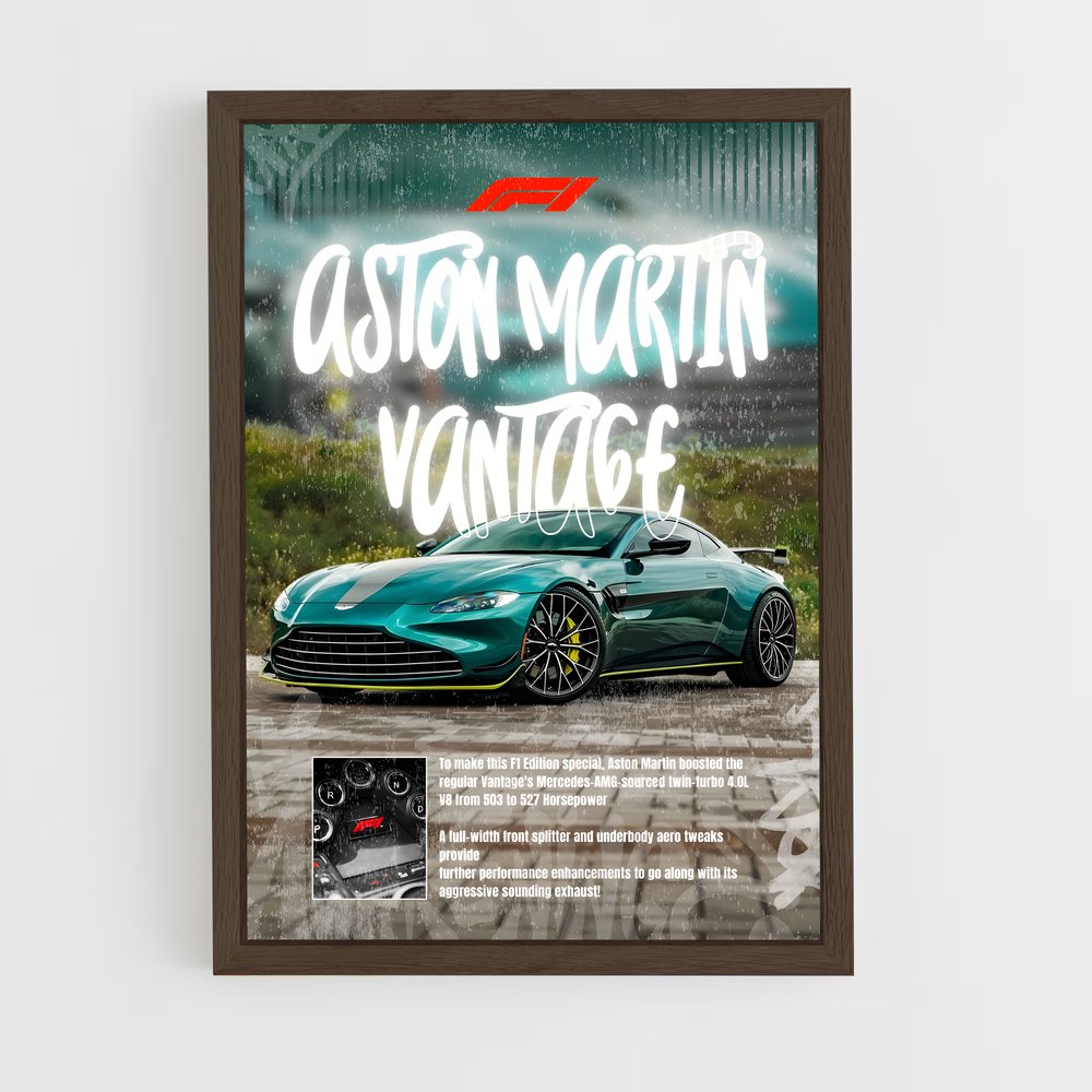 Poster F1 Vantage – affiche Aston Martin (vue 5)
