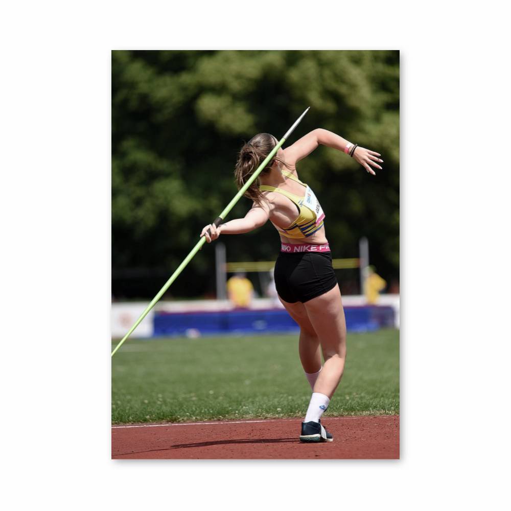 Poster Lancé de javelot – affiche Athlétisme