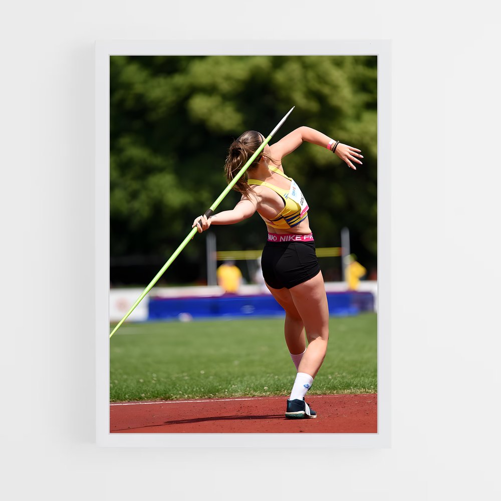 Poster Lancé de javelot – affiche Athlétisme (vue 3)