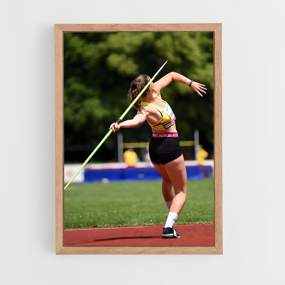 Poster Lancé de javelot – affiche Athlétisme (vue 4)