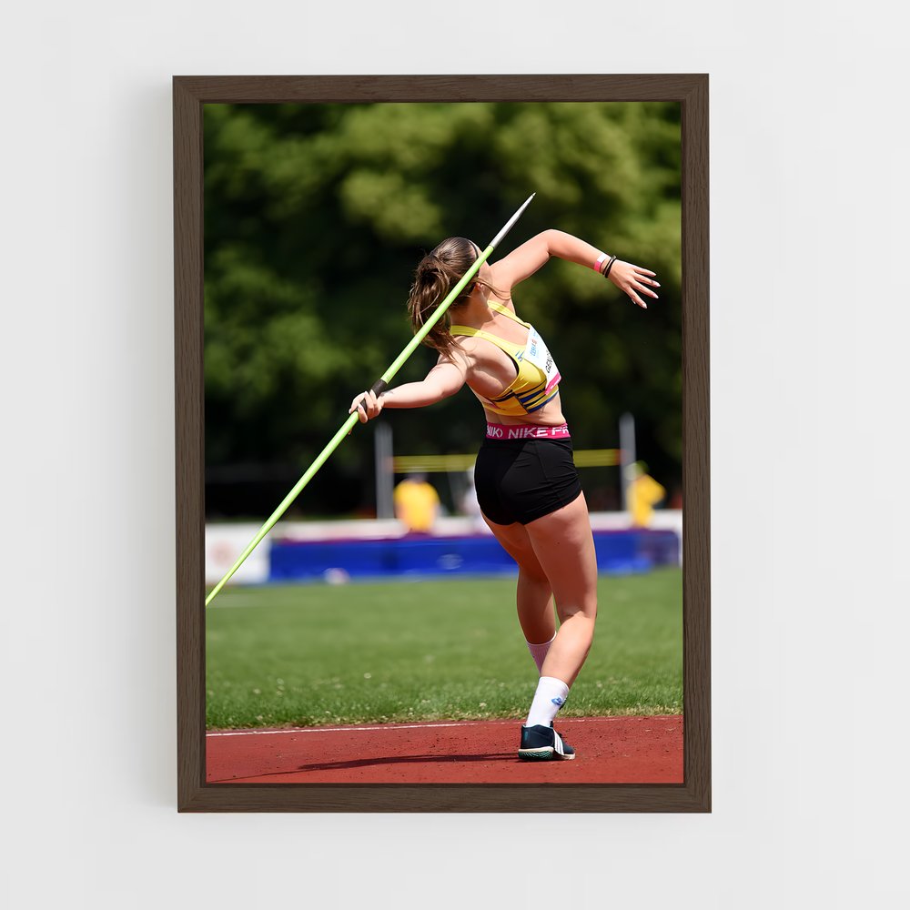 Poster Lancé de javelot – affiche Athlétisme (vue 5)