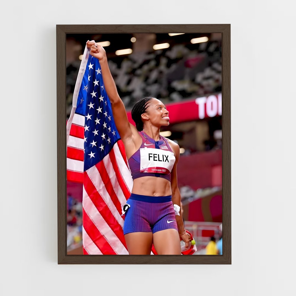 Poster Allyson Felix – affiche Athlétisme (vue 5)